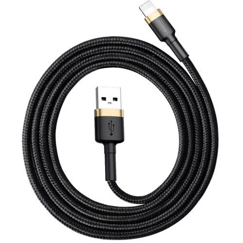 Кабель Baseus USB Cable to Lightning 2.4A 1m Gold/Black (CALKLF-BV1) фото 4