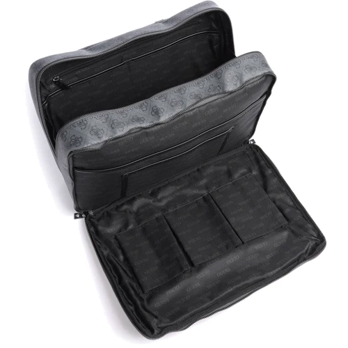 Мужская сумка мессенджер Guess Vezzola Work Bag черная (HMVEZLP1314-DAB): Тип ручки Со съемным ремнем, Плечевой ремень, С двумя ручками, Короткая ручка