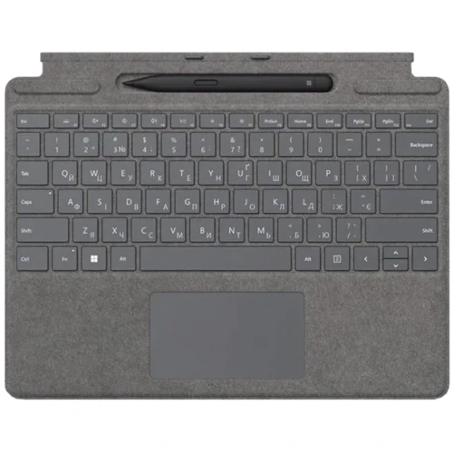 Аксесуар для планшетних ПК Microsoft Surface Pro 9 / Pro 8 / Pro X Signature Keyboard with Slim Pen 2 Grey (8X8-00061)