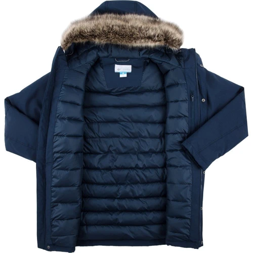 Парку Columbia Marquam Peak™ 1865482-464 52 синя зима з капюшоном та хутром: Тип застібки На молнии