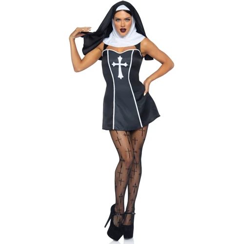 Костюм монашки Leg Avenue Naughty Nun XS