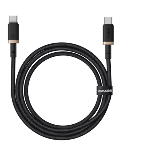 Кабель Baseus Cable USB-C to USB-C Dura Series 100W 1m Black/Gold (P10377803U01-00): Тип USB-C - USB-C
