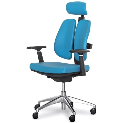 Офісне крісло Mealux Tempo Duo Blue (Y-551 KBL Duo): Матеріал оббивки Экокожа