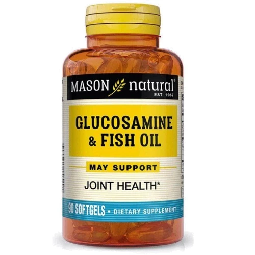 Mason Natural Glucosamine & Fish Oil Глюкозамін та Риб'ячий жир 90 гелевих капсул