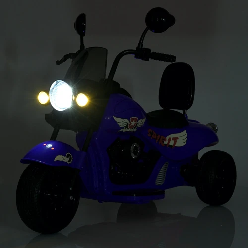 Детский трехколесный электромотоцикл Bambi Harley-Davidson синий (M 5739EL-4)