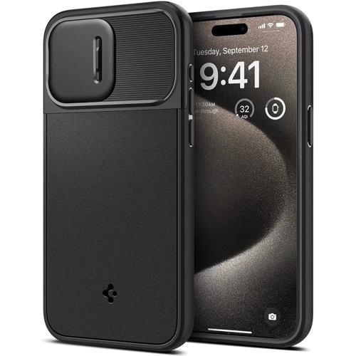 Чехол для iPhone Spigen Optik Armor MagFit Black (ACS06738) for iPhone 15 Pro: Тип чехла накладка на заднюю часть
