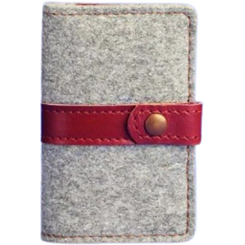 Жіночий Картхолдер BlankNote 6.1 сірий (BN-KK-6-1-felt-vin)