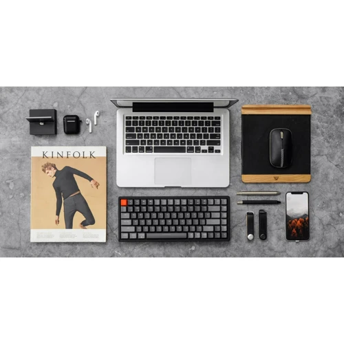 Клавиатура Keychron K2 84 keys, Gateron Brown, White LED, Black (A3_KEYCHRON): Количество клавиш 84