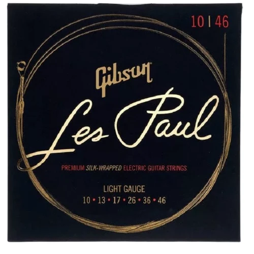 Струна для гитар Струны для электрогитар GIBSON SEG-LES LES PAUL PREMIUM ELECTRIC GUITAR STRINGS 10-46 LIGHT