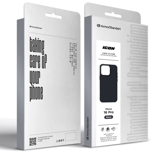 Чохол для iPhone ArmorStandart ICON2 Case Black для iPhone 16 Pro (ARM78631): Колір черный