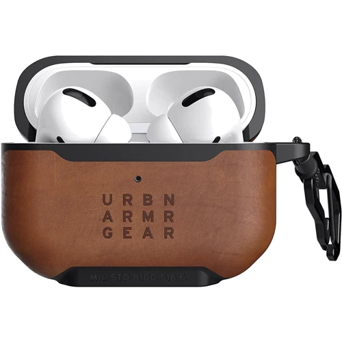 Чехол для наушников Urban Armor Gear UAG Metropolis Case LTHR ARMR BROWN (102256118380) for Apple AirPods Pro: Тип Чехол