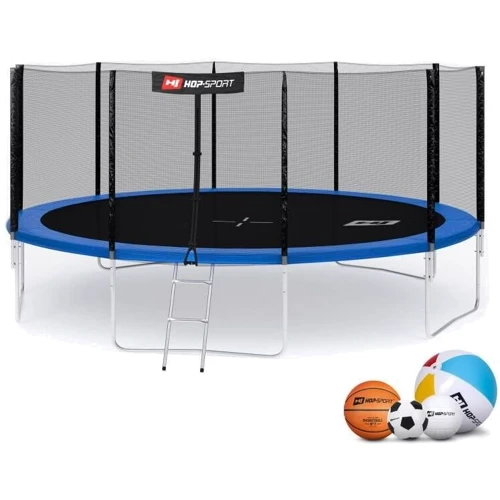 Батут Hop-Sport 16ft blue із зовнішньою сіткою 488 см фото 4