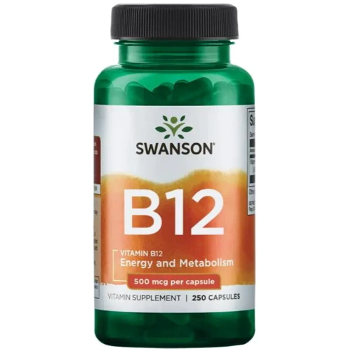 Swanson Vitamin B12 Вітамін В12 500 мкг 250 капсул