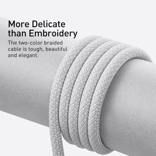 Кабель Baseus USB Cable to Lightning Dynamic 2.4A 2m White (CALD000502) фото 6