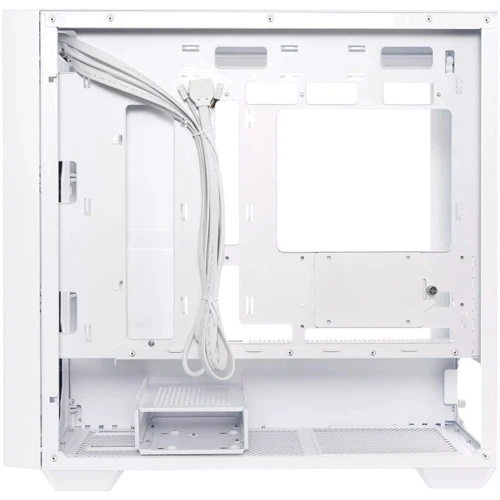 Корпус ASUS A21 White Tempered Glass (90DC00H3-B09010): Материал передней панели Метал, Пластик