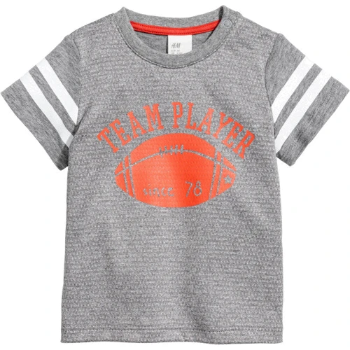 Футболка H & M 5224496 74 см сіра