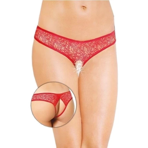 Женские стринги SoftLine - G-string 2446, S/M (red)