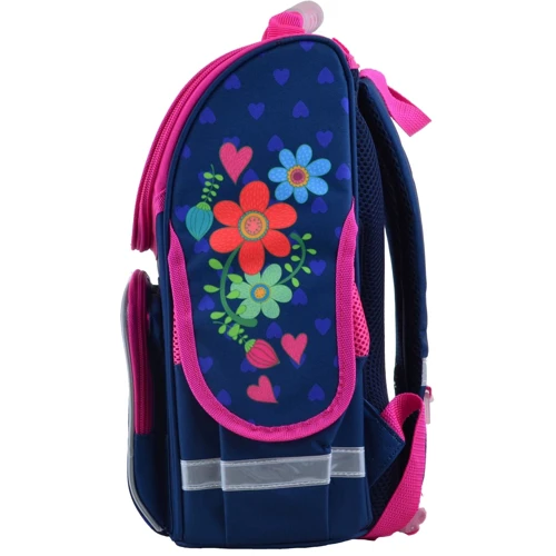 Рюкзак школьный каркасный Smart PG-11 Flowers blue (554464): Тип Для первоклассников