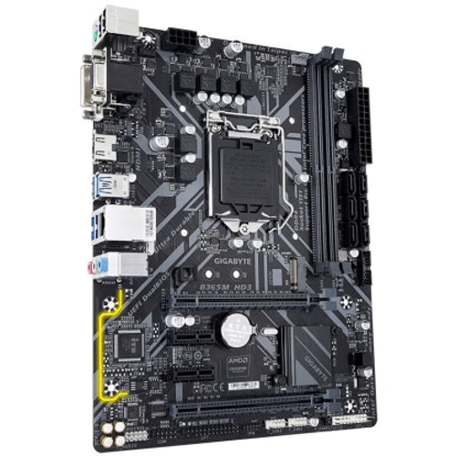 GIGABYTE B365M HD3: Разъемы на плате SATA 3.0, M.2, PCI Express x1