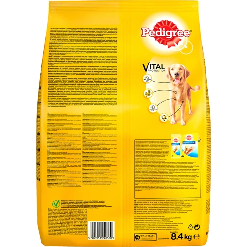 Сухой корм Pedigree для взрослых собак Говядина и птица 8.4кг (5900951240560): Возраст Молодые