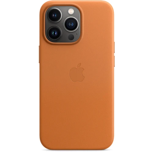 Чехол для iPhone Apple for iPhone 13 Pro Leather Case with MagSafe Golden Brown (MM193) : Цвет коричневый
