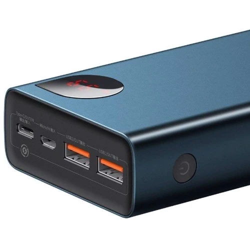 Внешний аккумулятор Baseus Power Bank 20000mAh Adaman Metal Digital Display 65W Blue (PPIMDA-D03): Емкость батареи, мАч 20000