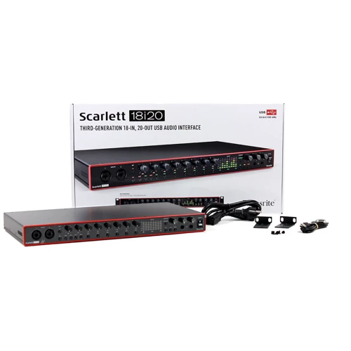 Аудиоинтерфейс Focusrite Scarlett 18i20 3rd gen: Аналоговые выходы 10 x 1/4" (line out)