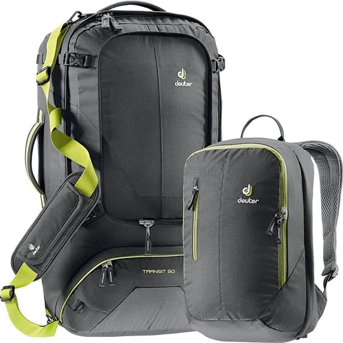 Рюкзак Рюкзак Deuter Transit 65 цвет 4220 anthracite-moss (4510217 4220): Объем 65 л