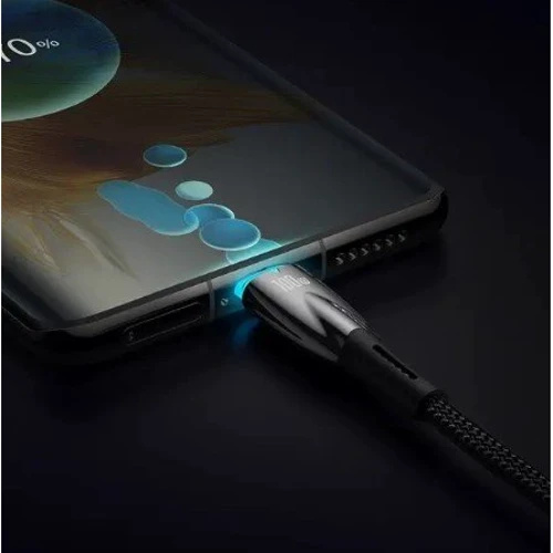 Кабель Baseus Cable USB-C to USB-C Glimmer Series Fast Charging 100W 1m Black (CADH000701) фото 3