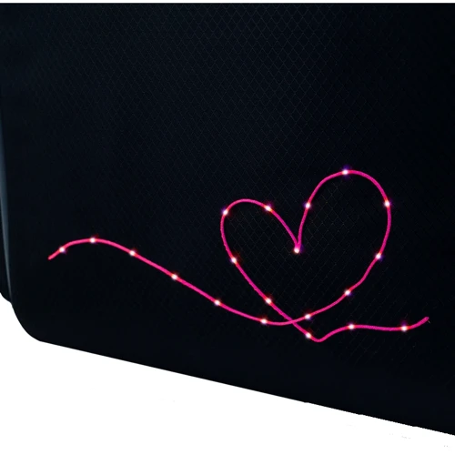 Рюкзак полукаркасный Kite Education 702 (LED) Heart (K24-702M-1 (LED)): Пол ребенка Для девочек