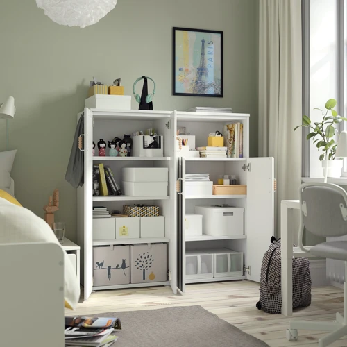 Стеллаж ІКЕА SMÅSTAD / PLATSA 120х42х123 см белый антрацит (995.499.48) фото 3