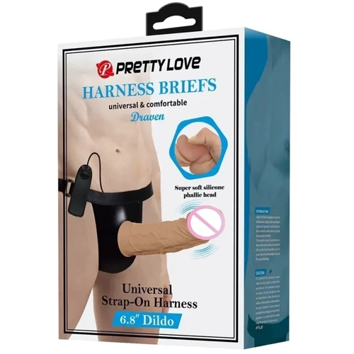 Мужской страпон LYBAILE Pretty Love - Harness Вriefs Draven (BW-022073Z)