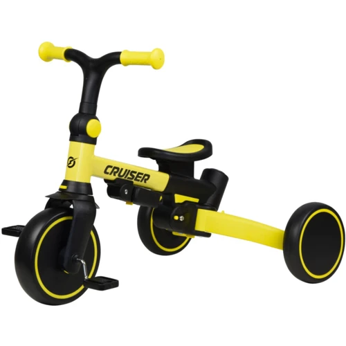 Велосипед-беговел Tri-cycle Cruiser Milano 001, Желтый: Рекомендуемый возраст от 1 года