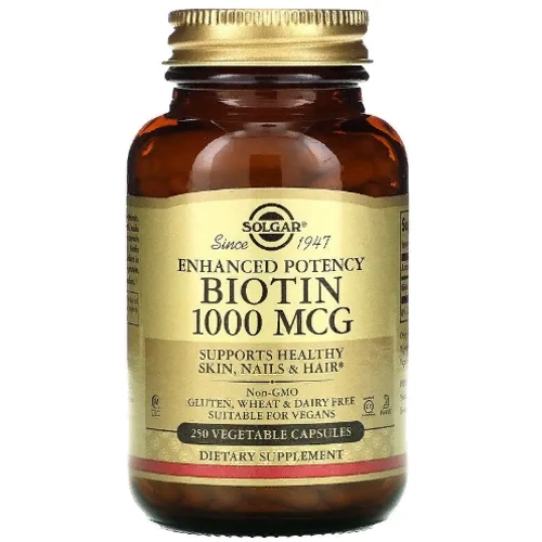 Solgar Biotin 1000 mcg Солгар Биотин 250 веганских капсул