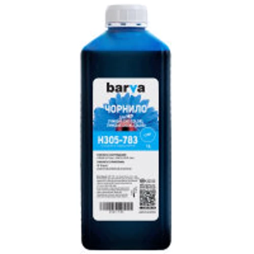 Чернила Barva HP 305 1 л, Cyan (H305-783)