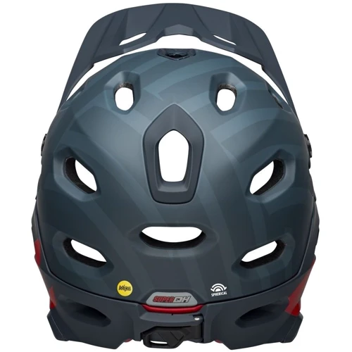 Шолом велосипедний Bell Super DH Spherical мат.син/Crimson M/55-59см (7127502): Колір синий