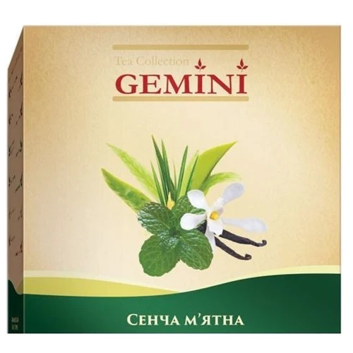 Чай Gemini зеленый Tea Collection Grand Pack Сенча мятная 20х4 г (4820156430881)