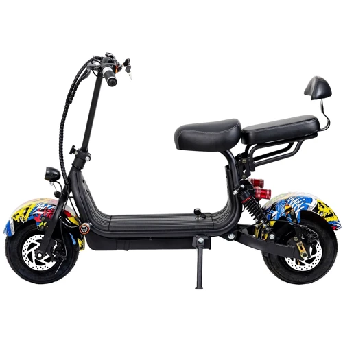 Електроскутер дитячий Atlas City Plus 1000W Black: Допустиме навантаження, кг 100
