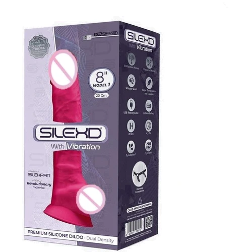 Фаллоимитатор с вибрацией SilexD Vetus Vibro Pink (MODEL 1 size 8in)