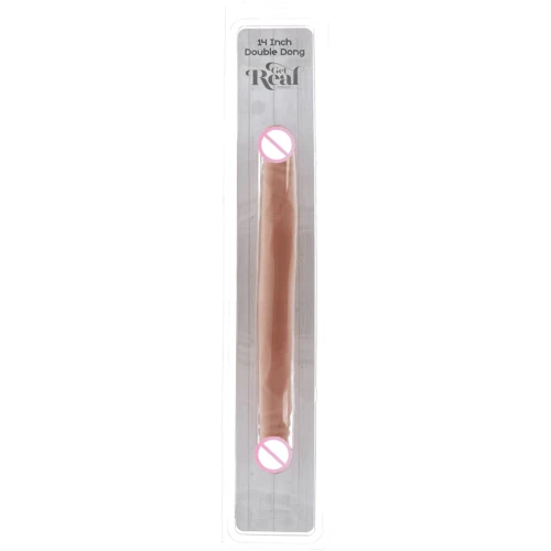 Реалистичный двойной фаллоимитатор Toy Joy Double Dong 14 inch, 35.5х3.5 см, (телесный)