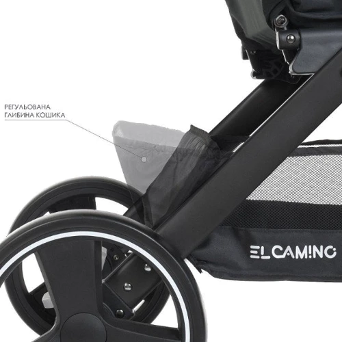 Коляска El Camino Dynamic PRO ME 1053N (sea green): Можливість встановлення люльки нет