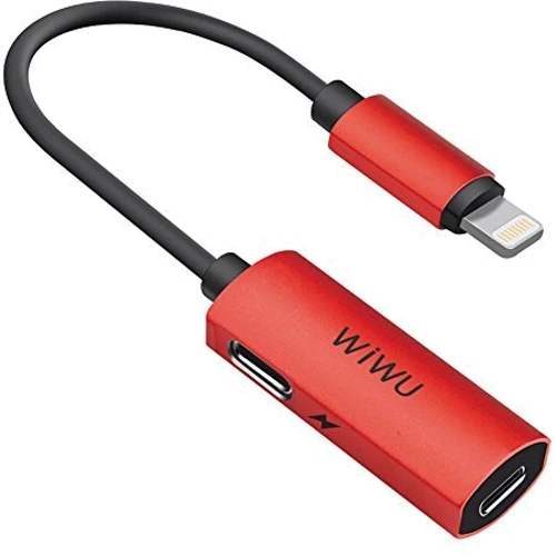 Адаптер WIWU Adapter LTO2 Lightning to 2xLightning 0.13m Red