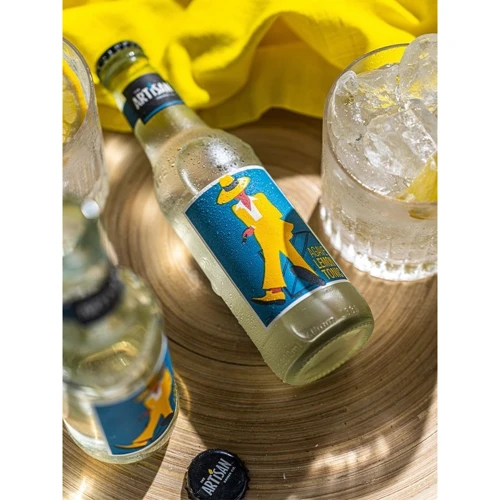 Напій газований Artisan Agave Lemon Tonic, 0.2л (9353606010180): Ступінь газування Среднегазированная