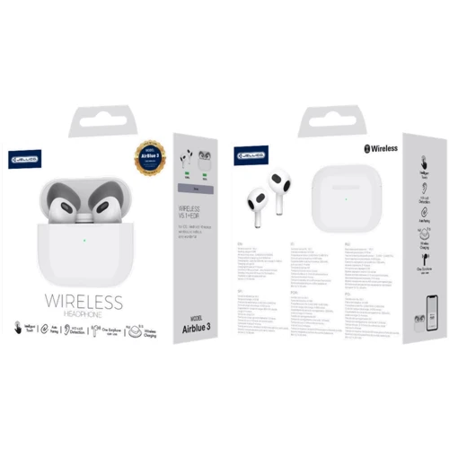 Наушники Jellico Airblue 3 White: Время работы, ч 3
