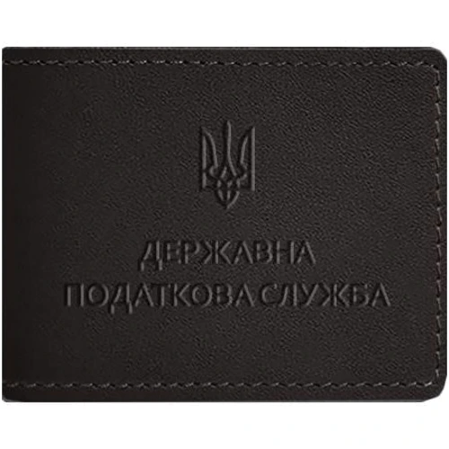 Обложка на удостоверение государственной налоговой службы BlankNote темно-коричневая (BN-OP-17-choko)