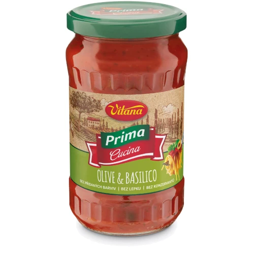 Соус Vitana Olive and Basil 350 г (8593837266814)