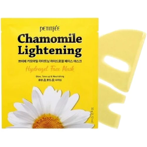 

Petitfee Chamomile Lightening Hydrogel Face Mask Гидрогелевая осветляющая маска для лица с экстрактом ромашки 32 g