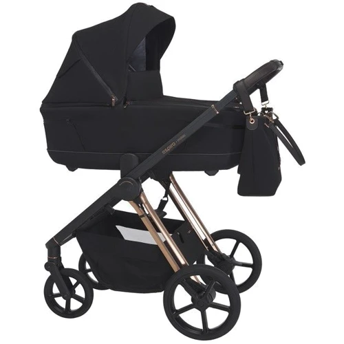 Универсальная коляска 2 в 1 Espiro Miloo 10 Diamond Black (5906724206832): Возможность установки люльки есть