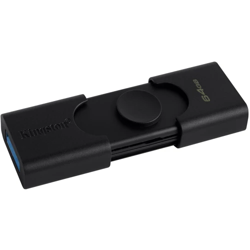 USB-флешка Kingston 64GB DataTraveler Duo USB 3.2 Gen1/Type-C (DTDE/64GB): Объем памяти 64 GB