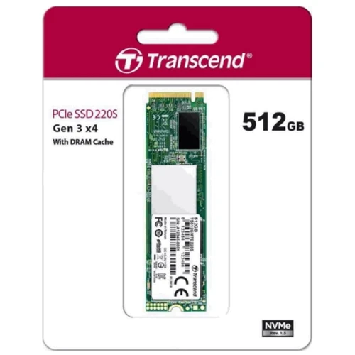 Transcend NVMe SSD 220S 512 GB (TS512GMTE220S): Интерфейс подключения PCI-Express 3.0 (x4)